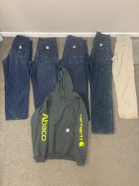 Carhartt Lot of 6 Grade B/C Thrashed Mixed Bulk Wholesale Bundle Resale Reseller